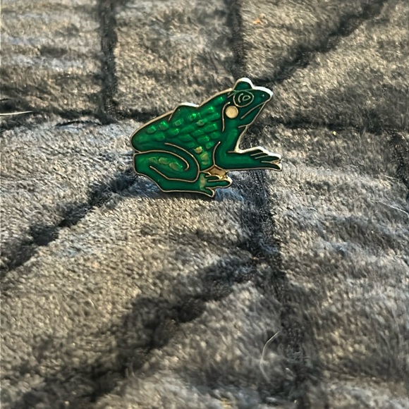 Jewelry - Green Frog Enamel Pin